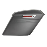 HR3 Charcoal Denim 5" Stretched Extended Saddlebags For Harley Touring 2014-2022